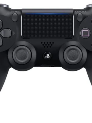 Svart PlayStation DualShock 4 handkontroll - Säljer en svart PlayStation DualShock 4 handkontroll från Sony. Den har en ergonomisk form, touchpad, klassiska PlayStation-knappar och två analoga spakar. Materialet är matt plast med greppvänliga ytor och LED-ljuslist på toppen. Perfekt för gaming på PS4. Ny utan box kan diskutera pris.