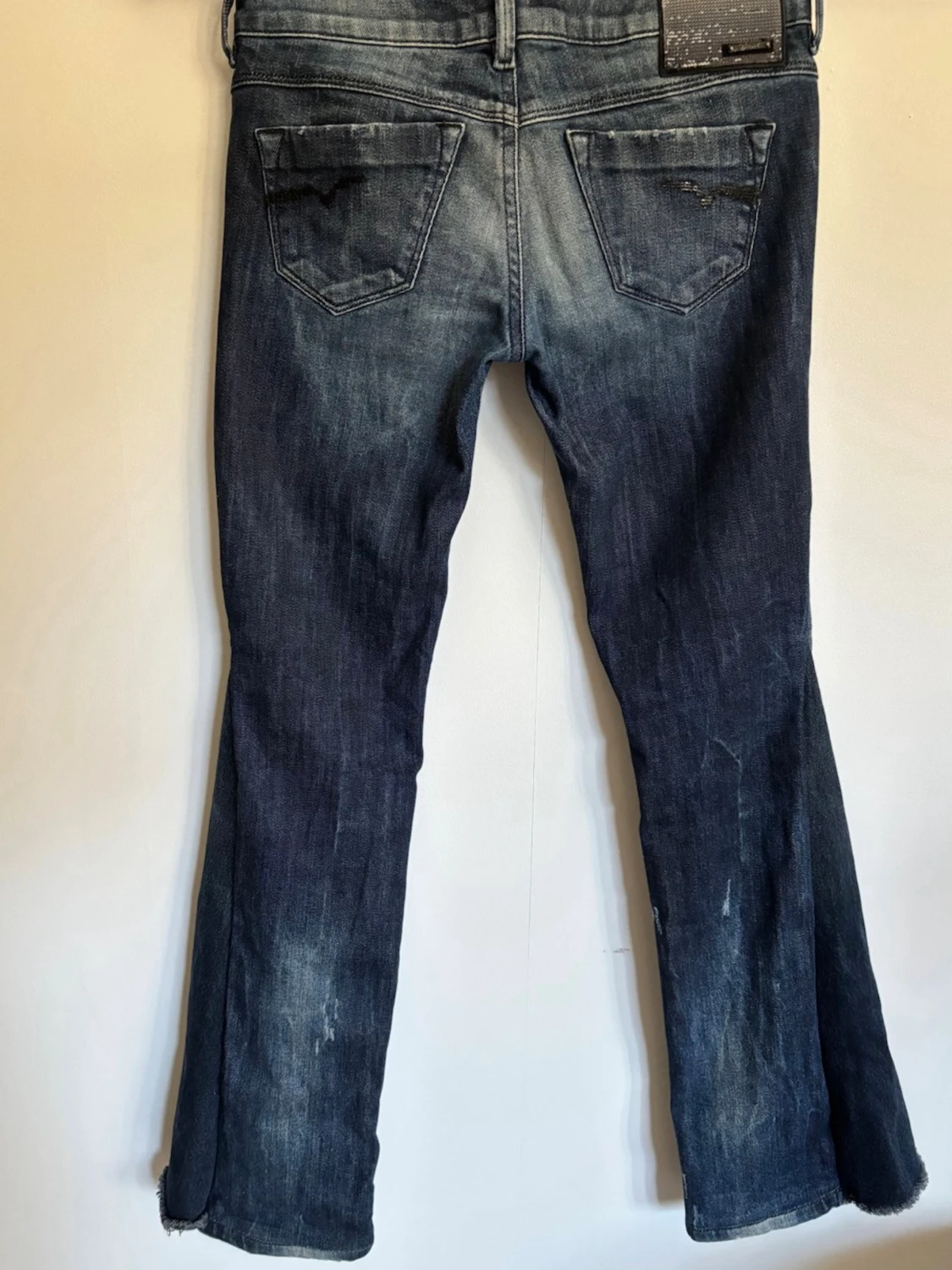 Mörkblå bootcut jeans från Diesel - 1