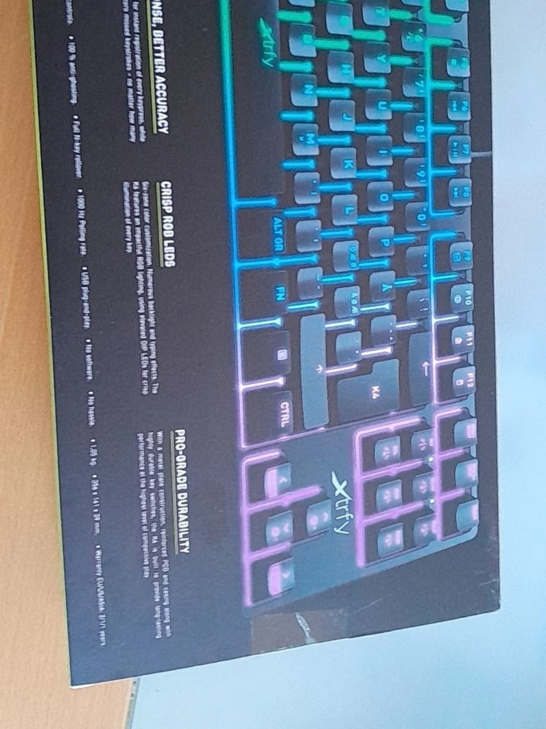 Xtrfy mekaniskt RGB-tangentbord - 1