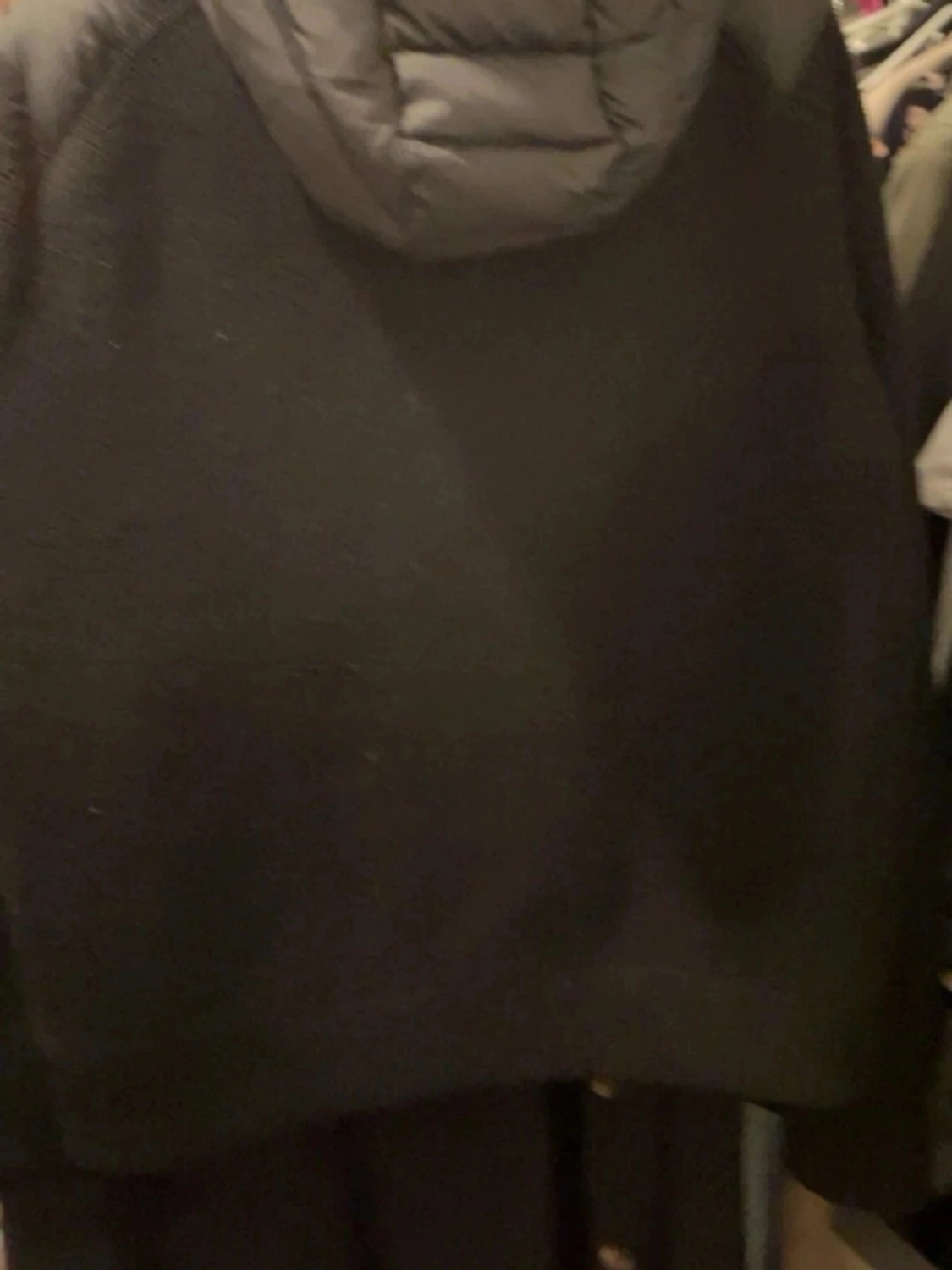 Svart Moncler cardigan med huva - 1