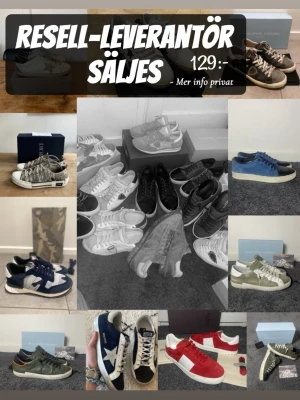 Resell Leverantör  - Hej! Är du sugen på att börja med reselling? 👟  Nu finns möjligheten att köpa tillgång till vår mest använda leverantör, med fokus på märkesskor och populära modeller. Funkar otroligt bra för oss, uppskattad vinst per inköp brukar vanligtvis ligga runt 35–50% i ren vinst.  Anledningen till att vi säljer vidare leverantören är att vi själva har valt att pausa resellingen för att fokusera på andra affärsprojekt.  Skicka gärna ett privat meddelande vid intresse eller om du vill ha mer information 🙂