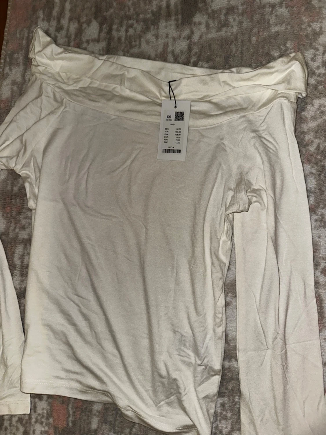 Vit offshoulder topp från Zara xs