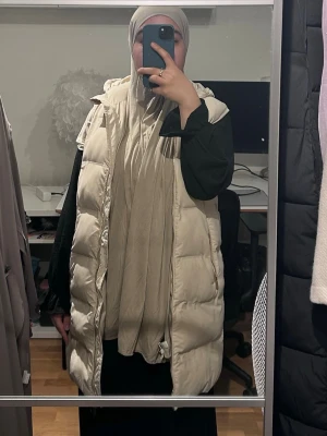 Zara lång väst Beige  - En fåtals gånger använd zara väst som är super trendig och snygg passar för kalla sommarkvällar, vår dagar samt inför hösten, har guldiga detaljer, ser som ny ut