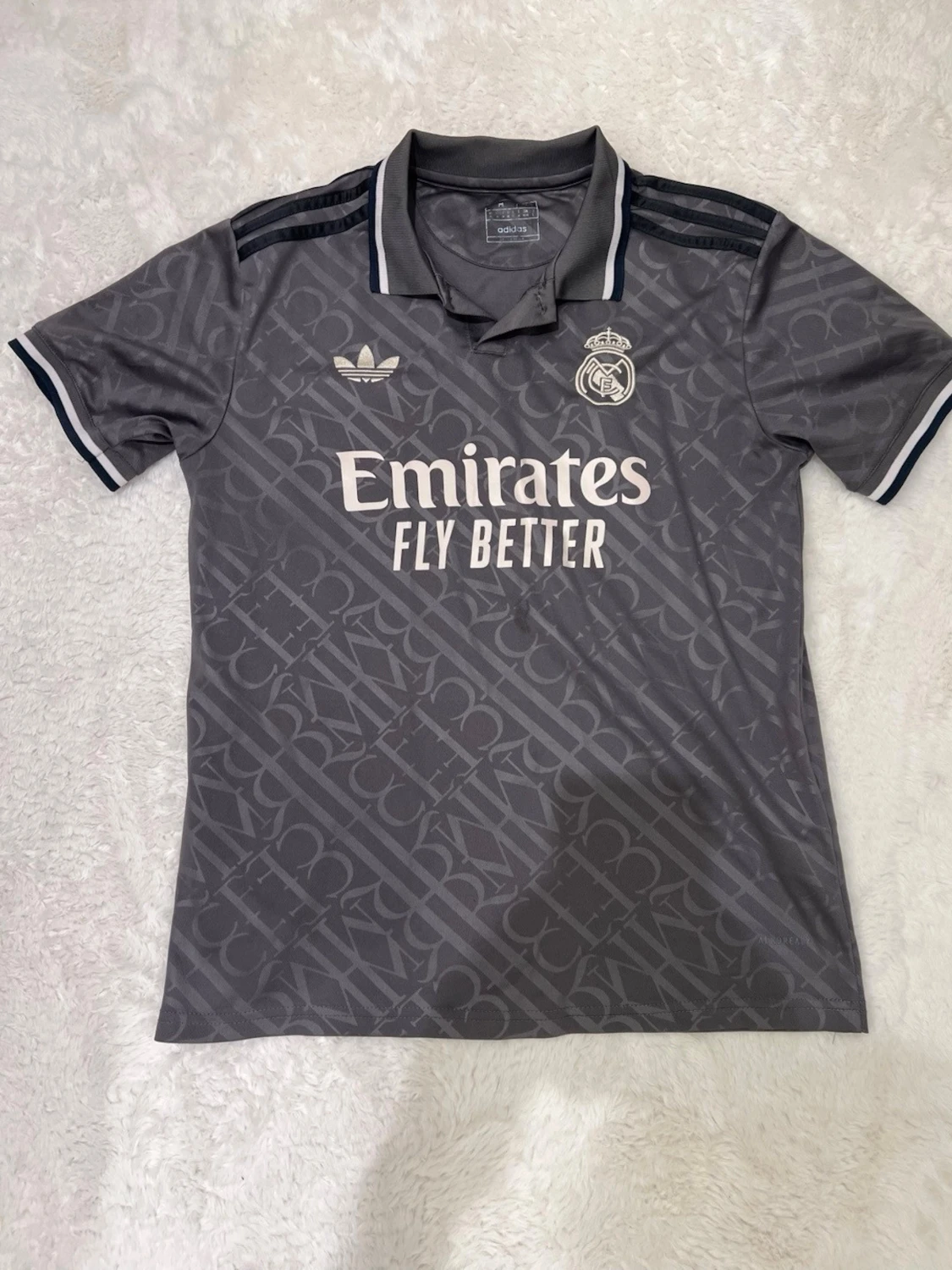 Grå Real Madrid Adidas tröja - 1