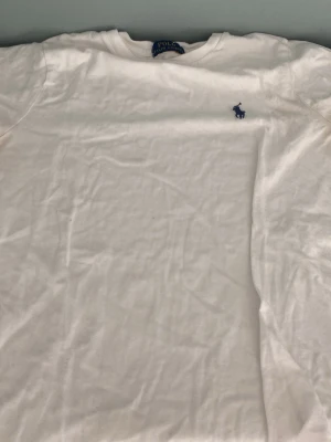 VitxBlå t-shirt från Polo Ralph Lauren - Klassisk vit t-shirt från Polo Ralph Lauren med blå broderad logga på bröstet. T-shirten har rund halsringning och korta ärmar. Perfekt basplagg med stilren design och mjukt material. Samt en blå klassisk t-shirt från Polo Ralph Lauren med röd brodering på bröstet.