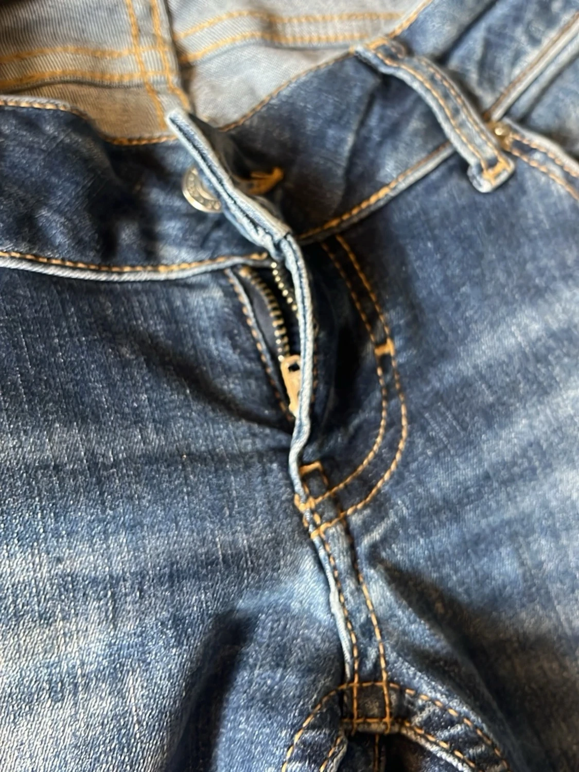 Blå bootcut jeans från 157 - 2