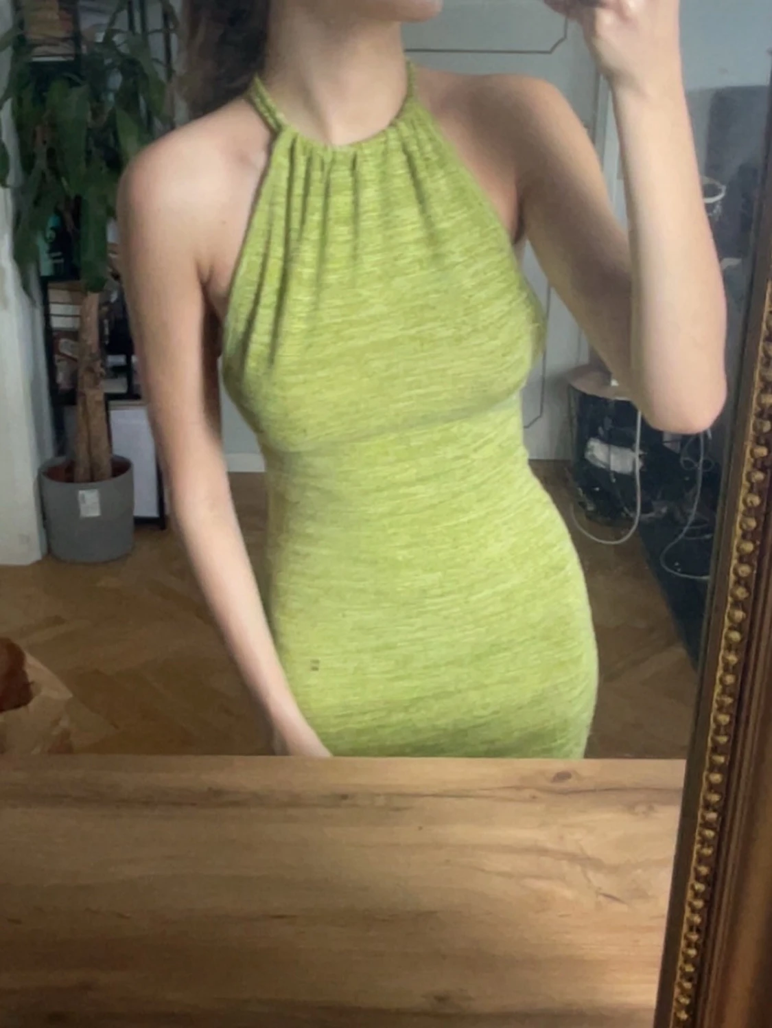 Ljusgrön klänning - 2