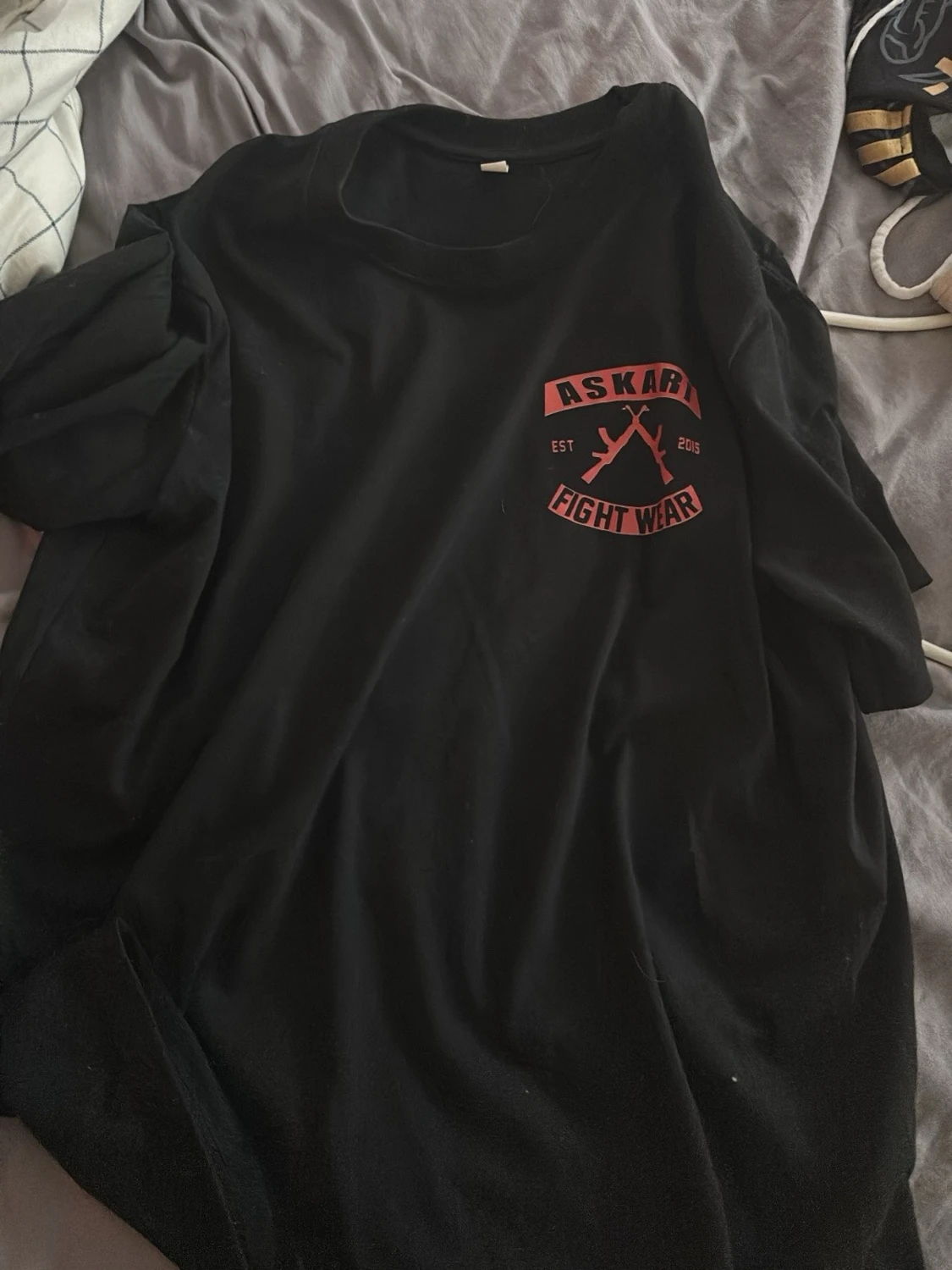 Svart Askari Fight Wear t-shirt