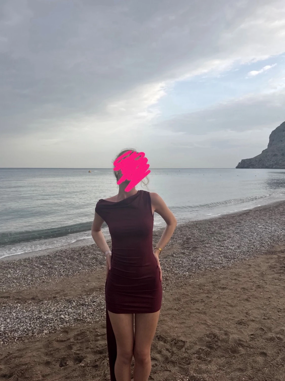 Vinröd klänning❤️ - 1