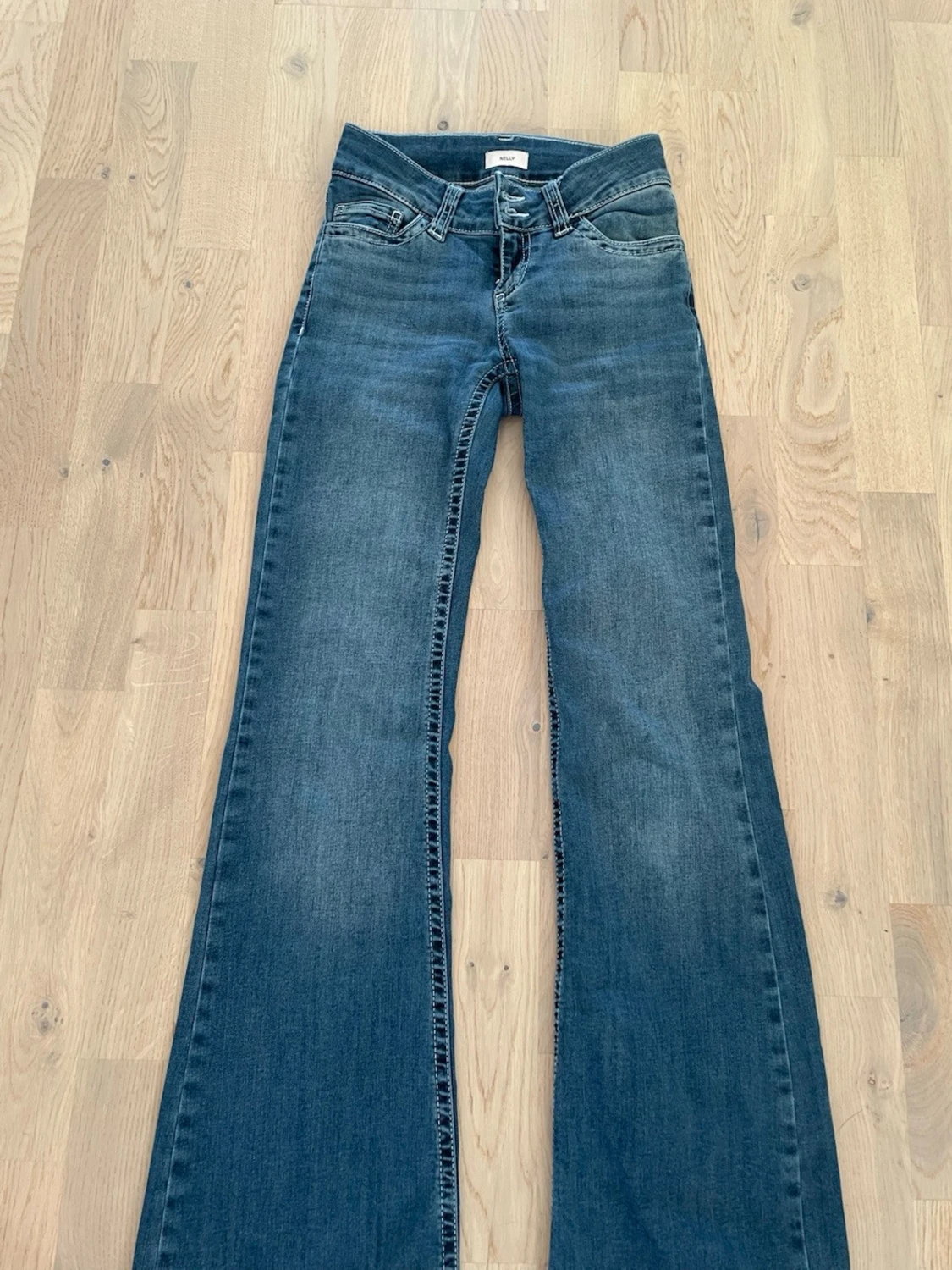 Nelly blå bootcut jeans  - 1