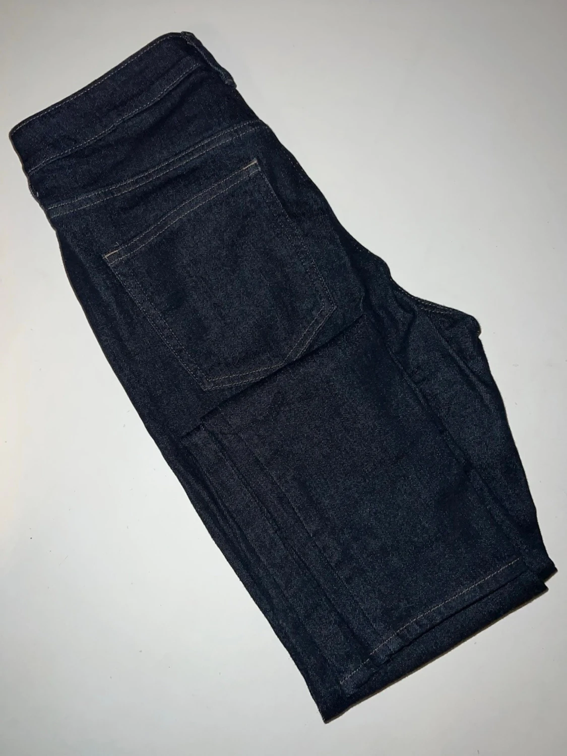 Skinny high waist jeans mörkblå - 2