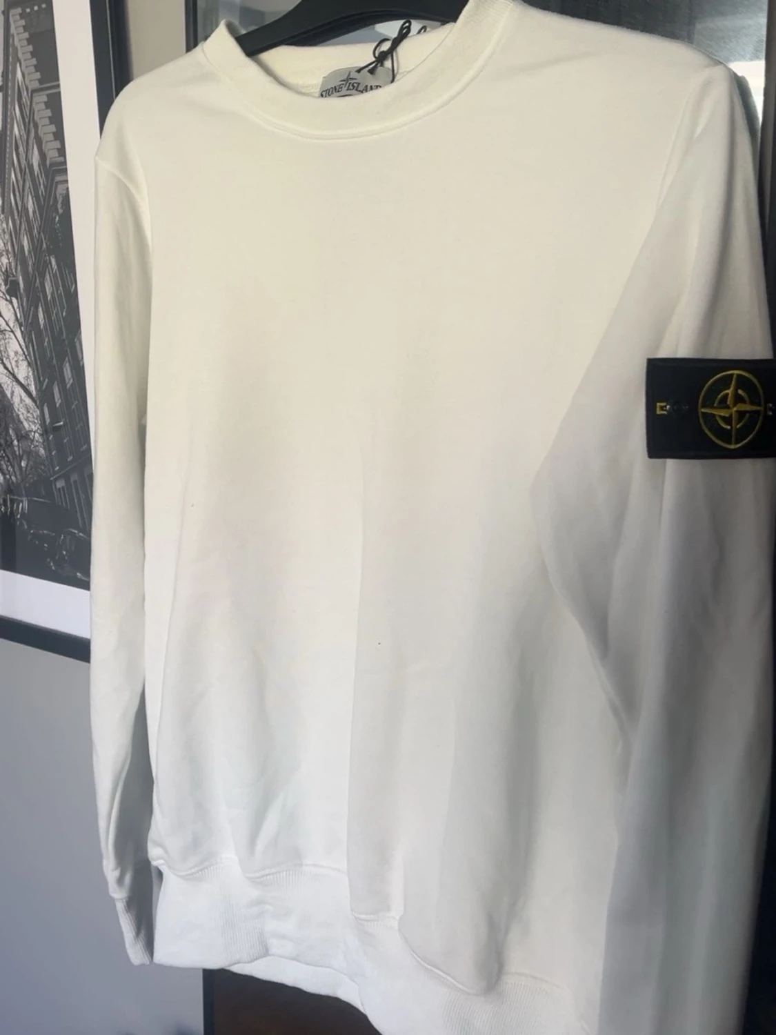 Vit helt ny Stone island tröja - 1