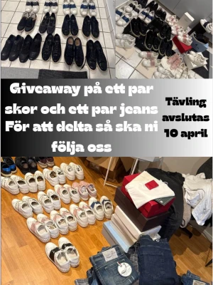 GIVEAWAY - Giveaway på ett par valfria skor och jeans, för att delta är det bara att följa oss! Två vinnare kommer dras 10 april, Lycka till