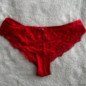 Röda spets-trosor med rosett - Marine brazilian sh r. Ny oris 249kr.