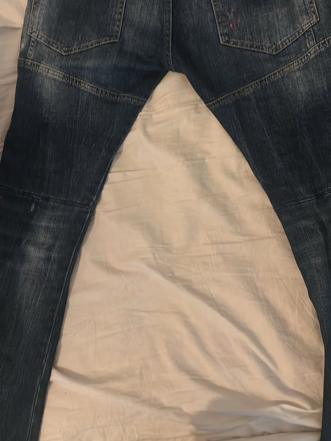 Dsquared2 slitna blå jeans herr - 2