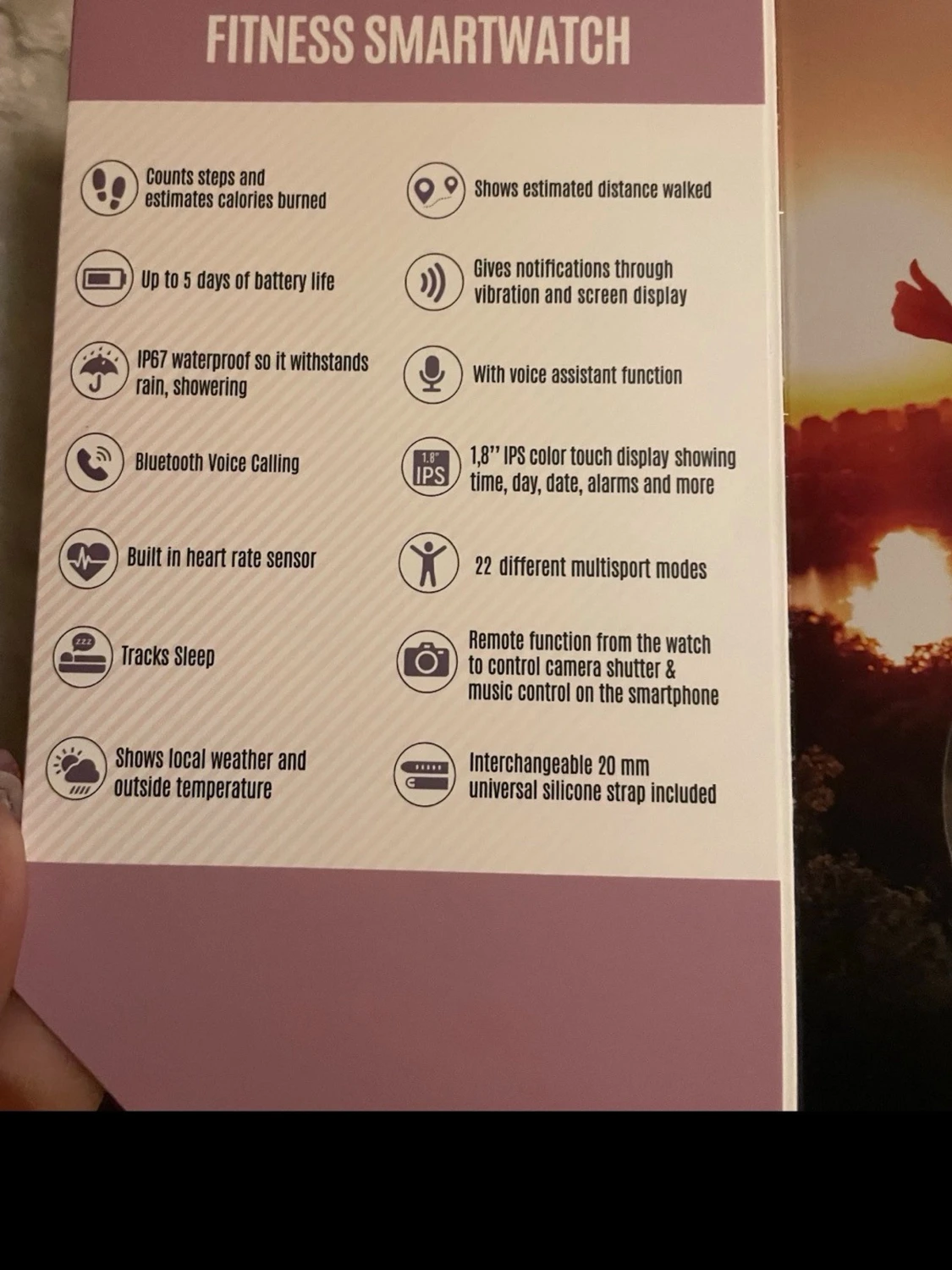 Triacle Arena Lite One smartklocka rosa - 3