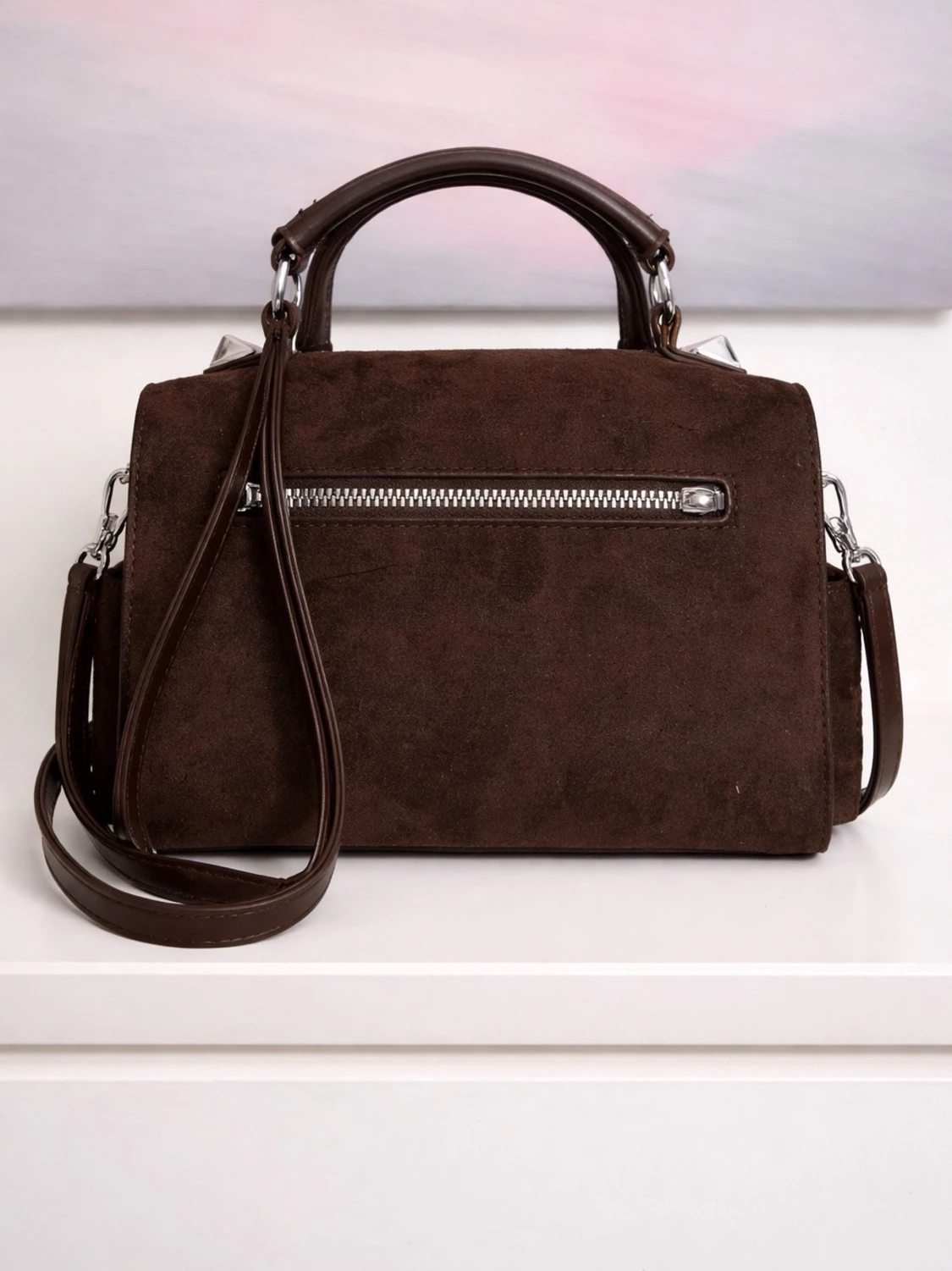 Ny mörkbrun handväska från Fashion & Bags - 3