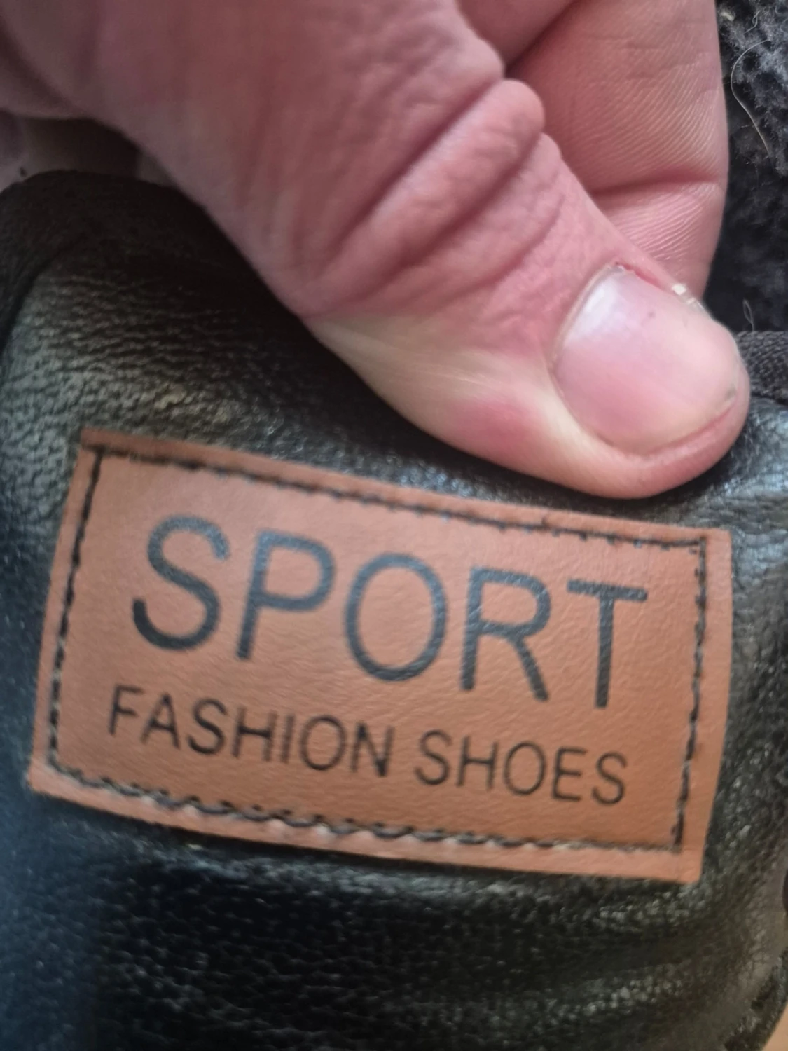 Svarta fodrade skor SPORT - 2