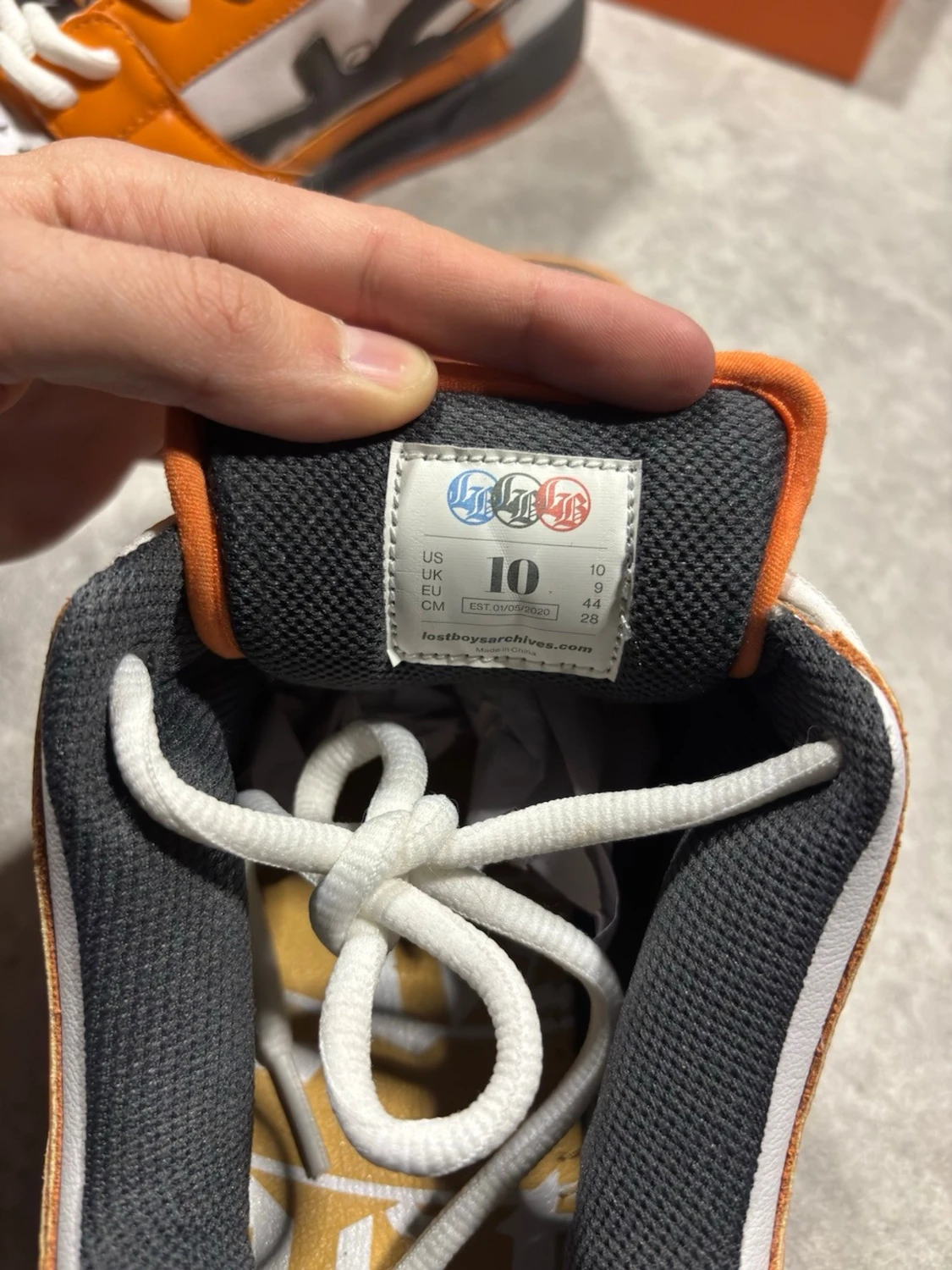 Lost Boys orange låga sneakers - 3