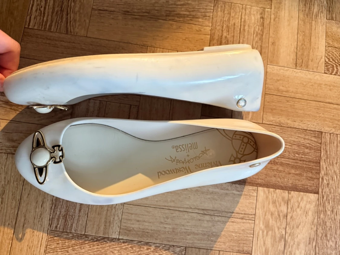 Vita ballerinaskor Vivienne Westwood - 1