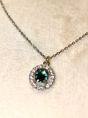 Miss Miranda halsband - Ett Lily and Rose ”Miss Miranda” halsband i 925 sterlingsilver med en tunn kedja och en rund berlock med Swarovski kristaller - skimrar jättefint❣️Billigare vid snabb affär - skicka ett prisförslag! 