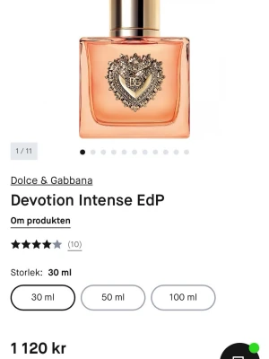 Dolce & Gabbana Devotion Intense EdP - Säljs då den inte kommer till användning 
