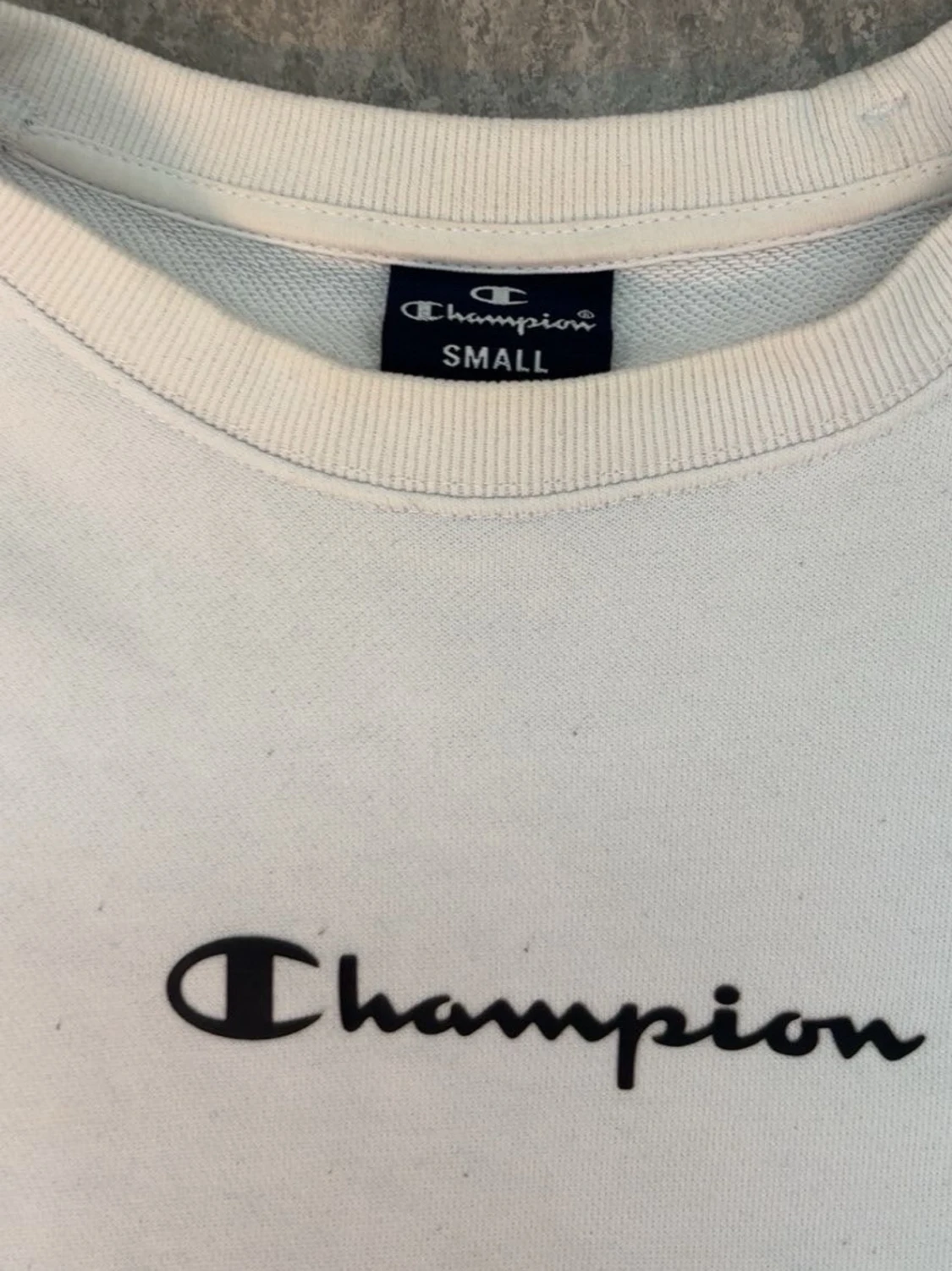 Vit sweatshirt från Champion - 1