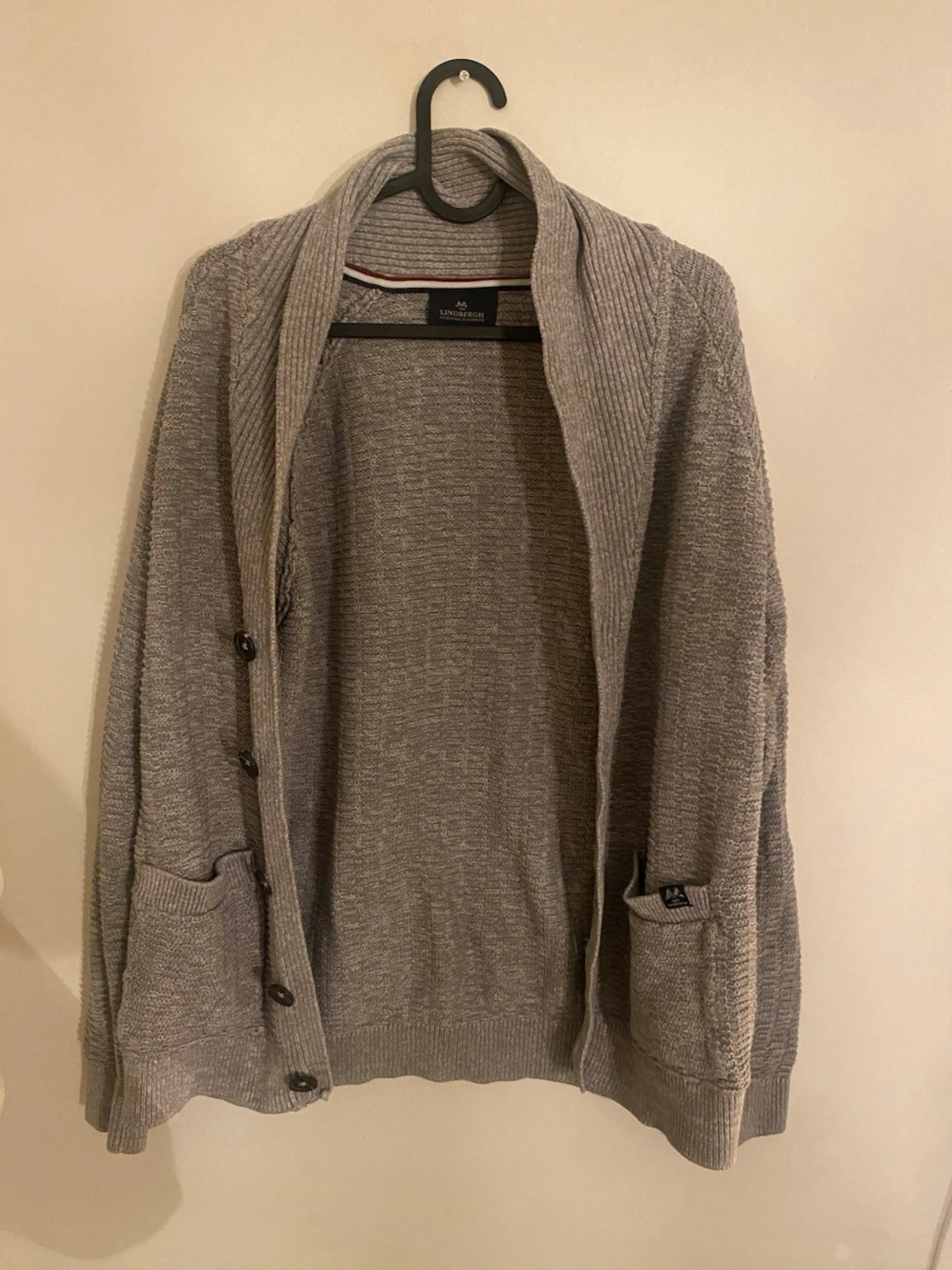 Lindbergh grå cardigan – premiumkvalitet. - 1