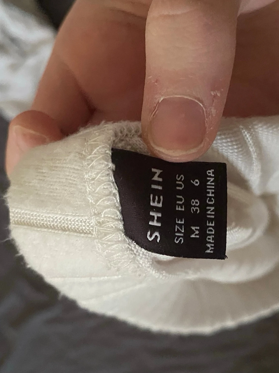 Vit ribbad långkjol från SHEIN - 1