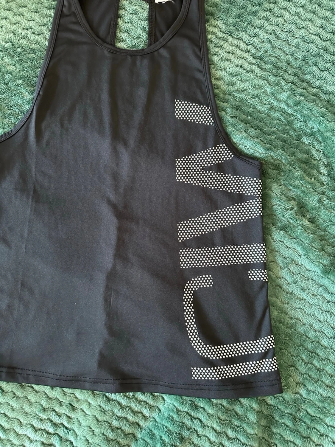 Svart ICIW  linnetopp med tryck - 2