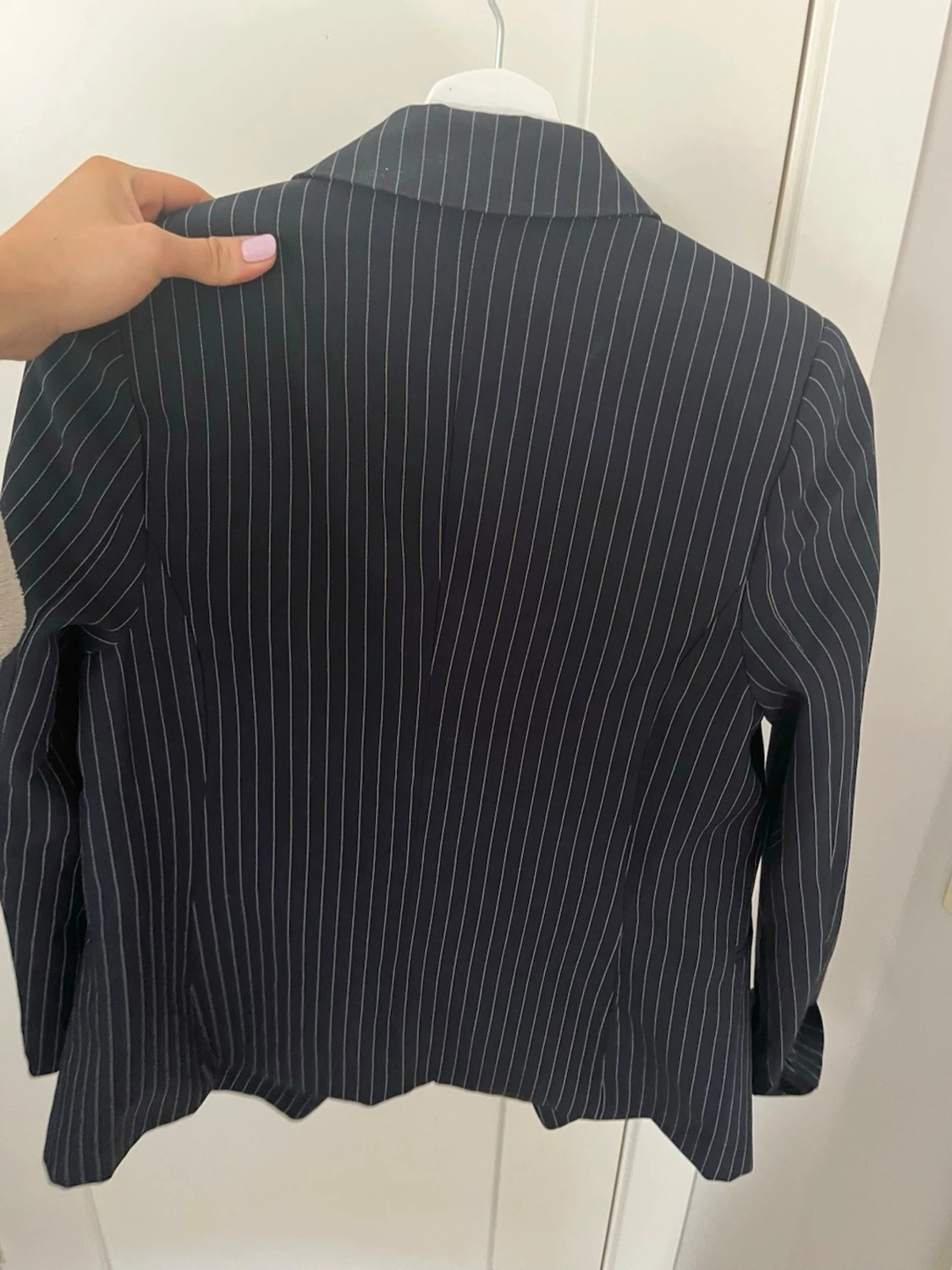 Mörkblå randig kavaj - 2