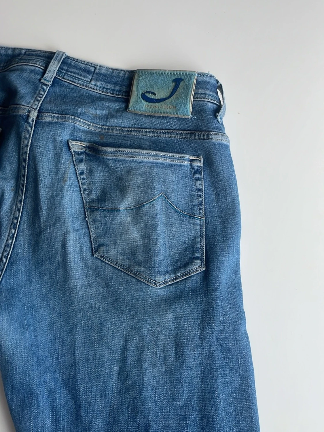 Ljusblå raka jeans - 3