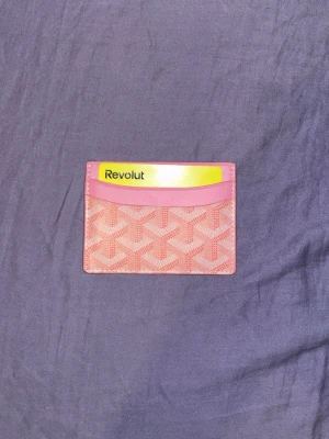 Rosa korthållare - Rosa korthållare, använt men i god skick.