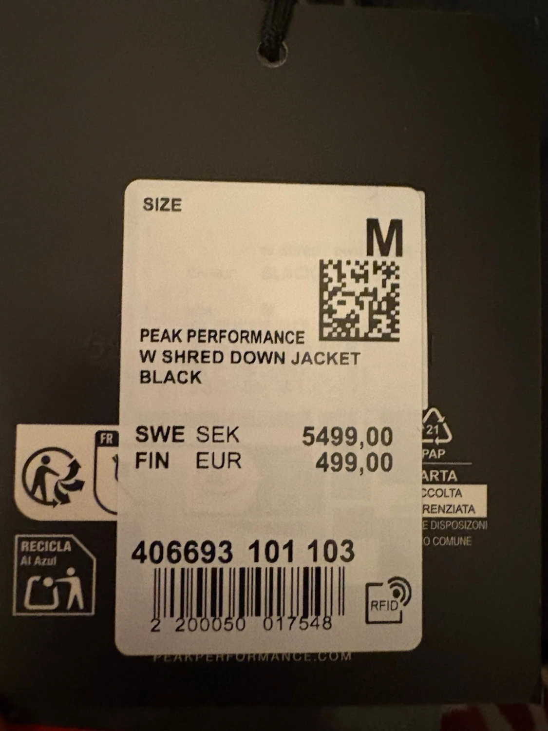 Svart dunjacka Peak Performance - 6