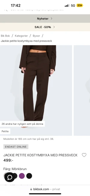 Kostymbyxor  - Helt nya kostymbyxor, aldrig använt då de inte passar/fel storlek! Nypris 499