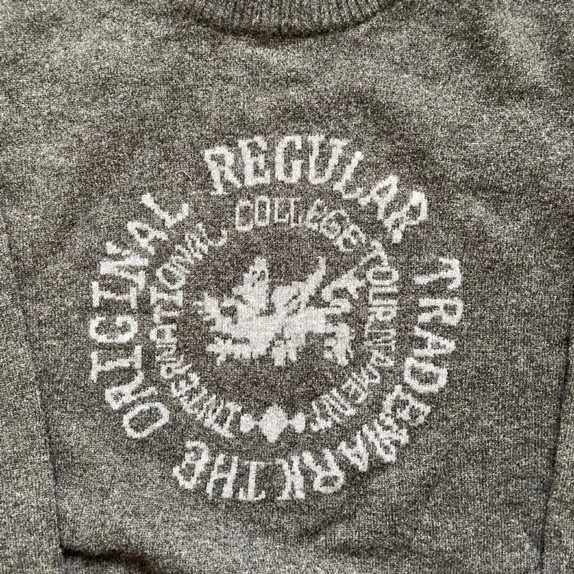 100% MERINOTRÖJA MED TRYCK  - 90