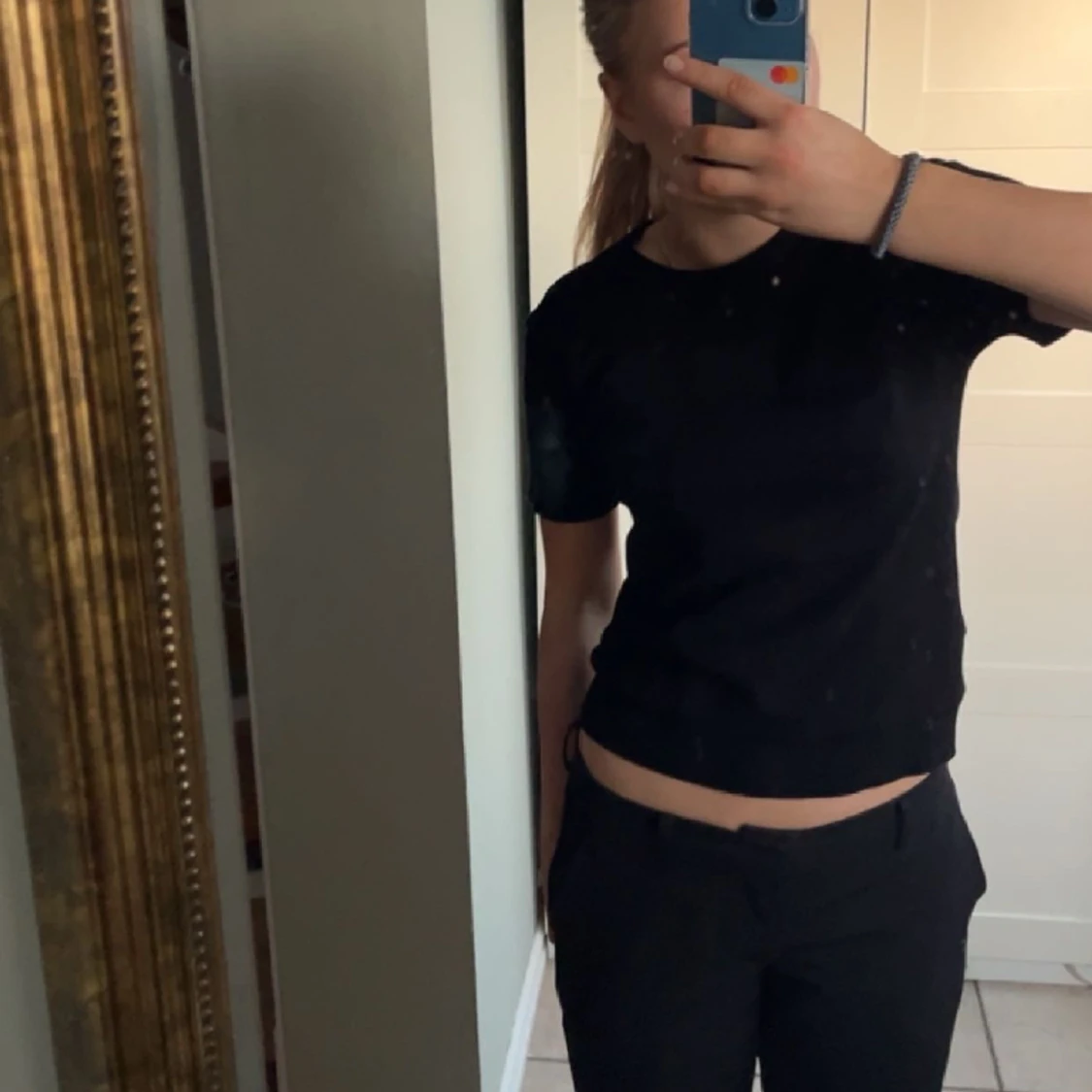 Stickad T-shirt  - 90