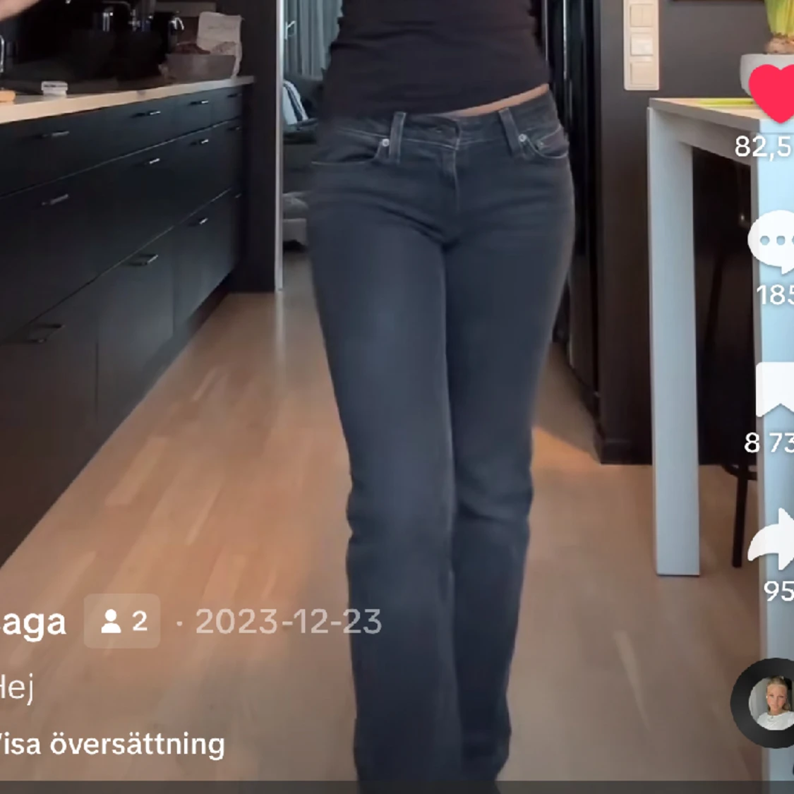 Super low bootcut Levis