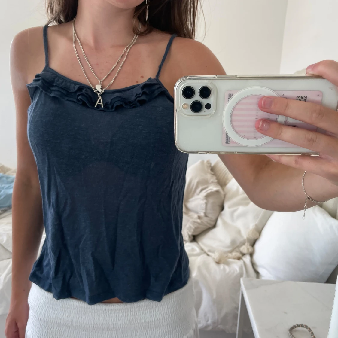 Marinblå topp Massimo Dutti  - 90