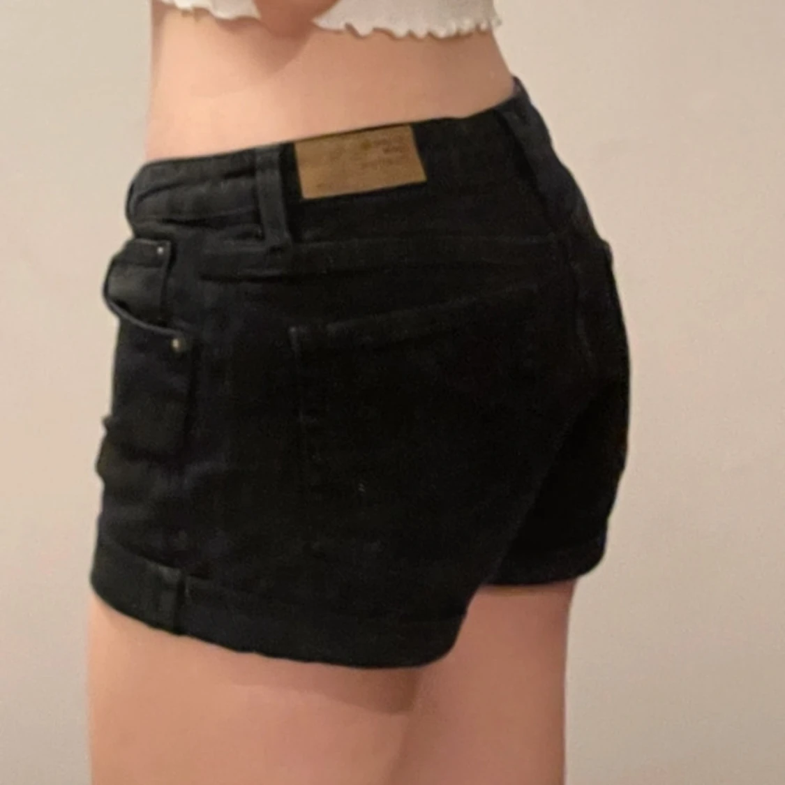 Svarta jeansshorts  - 90