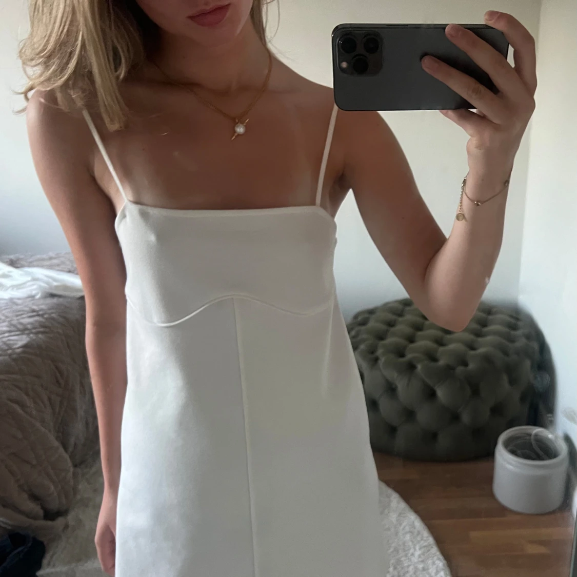 Vit klänning  - 90