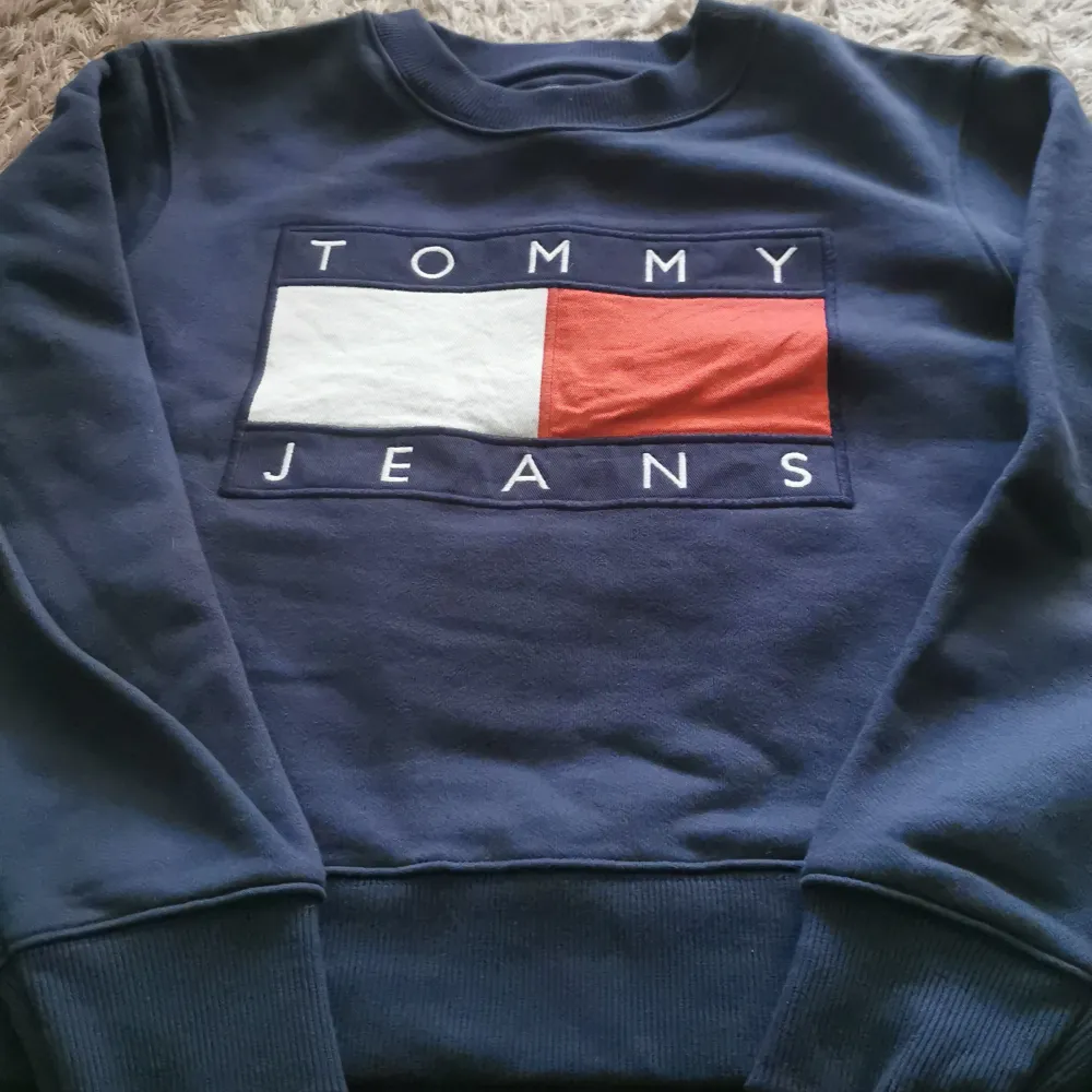 Tommy hilfiger tröja storlek M lite använd men bra skick . Hoodies.