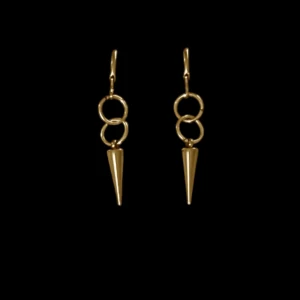 crystal earrings guld - jättefina guld örhängen som är gjort av rostfritt stål!