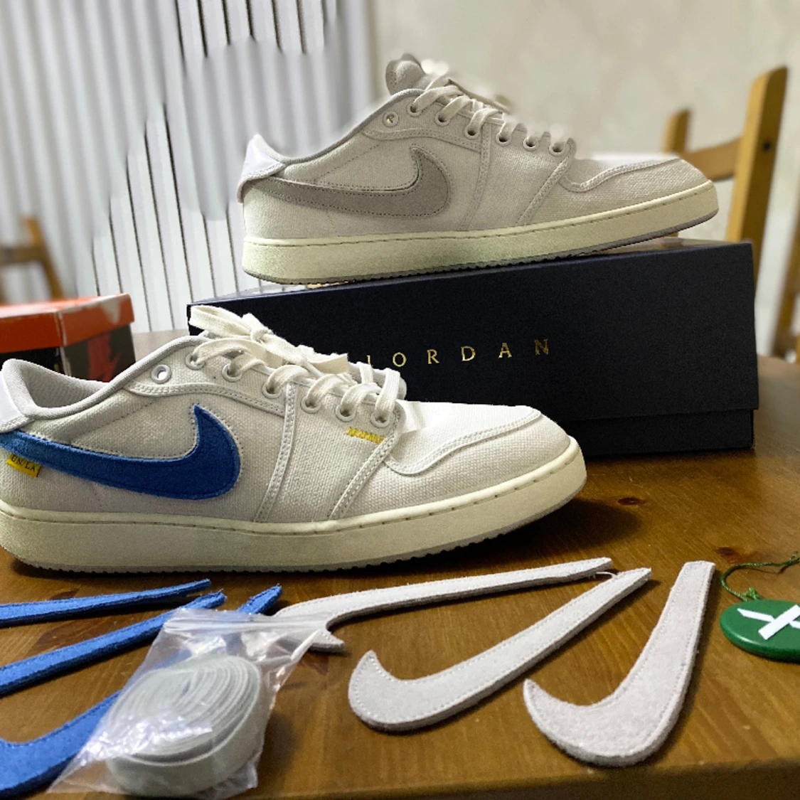 Jordan 1 Retro AJKO Low SP Union White Canvas - 90