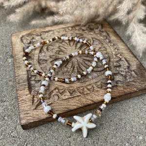 Pärlarmband  - Handgjort armband!  Pärlas på beställning🫶Går att köpa med eller utan sjöstjärna! Längden kan anpassas!
