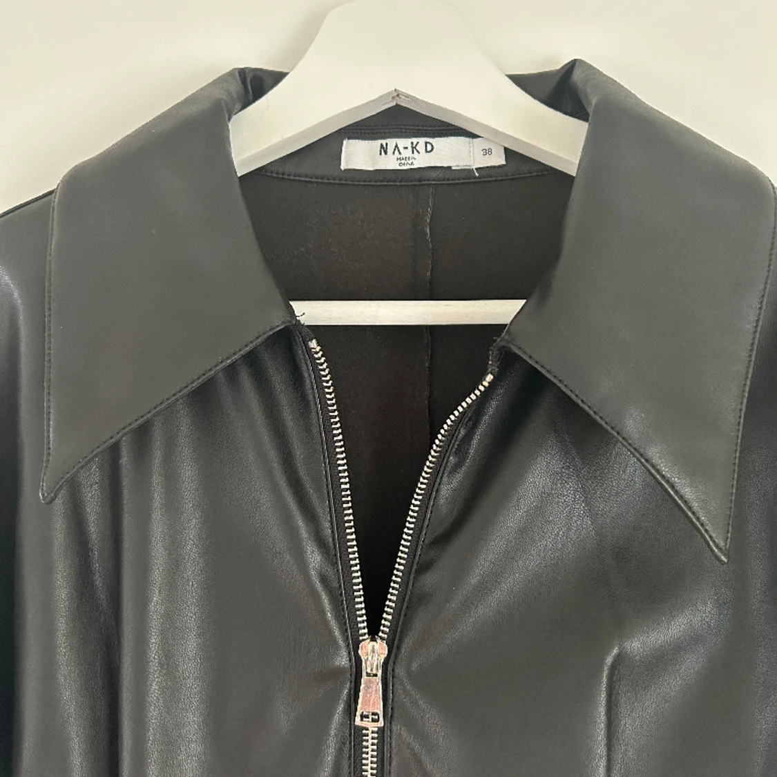 Fake läder klänning  - 91