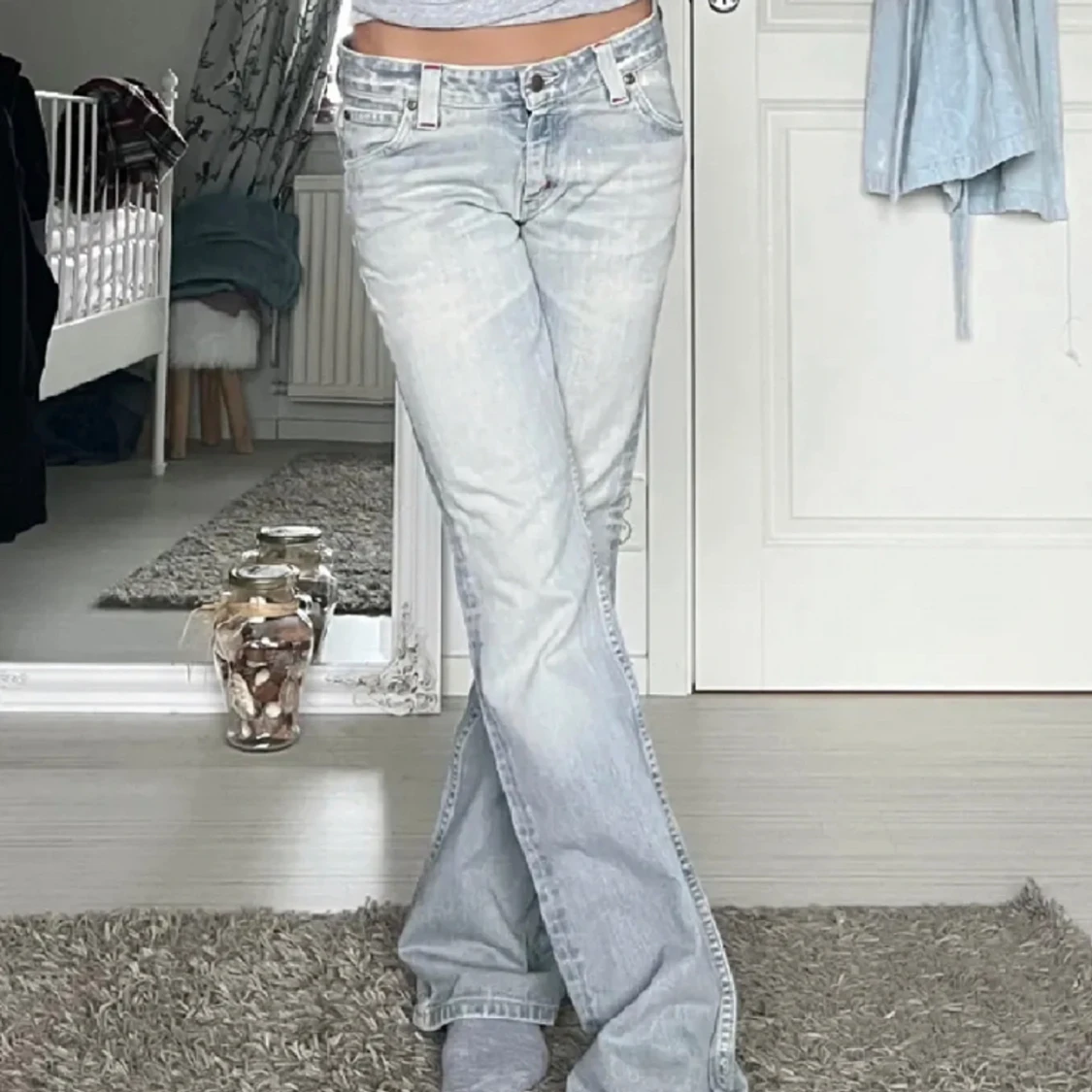 Lågmidjade Jeans - 90
