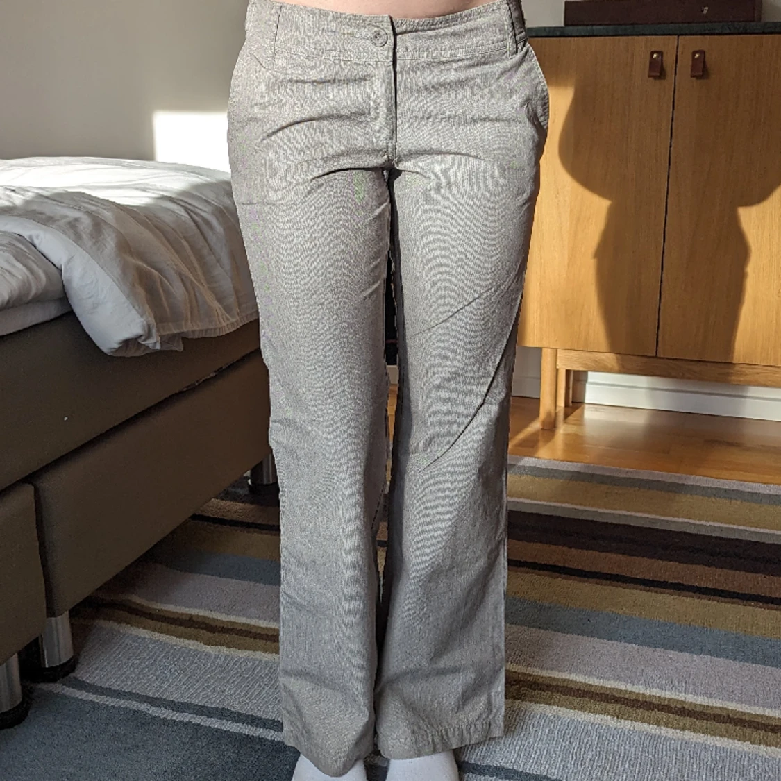 Low waisted kostymbyxor