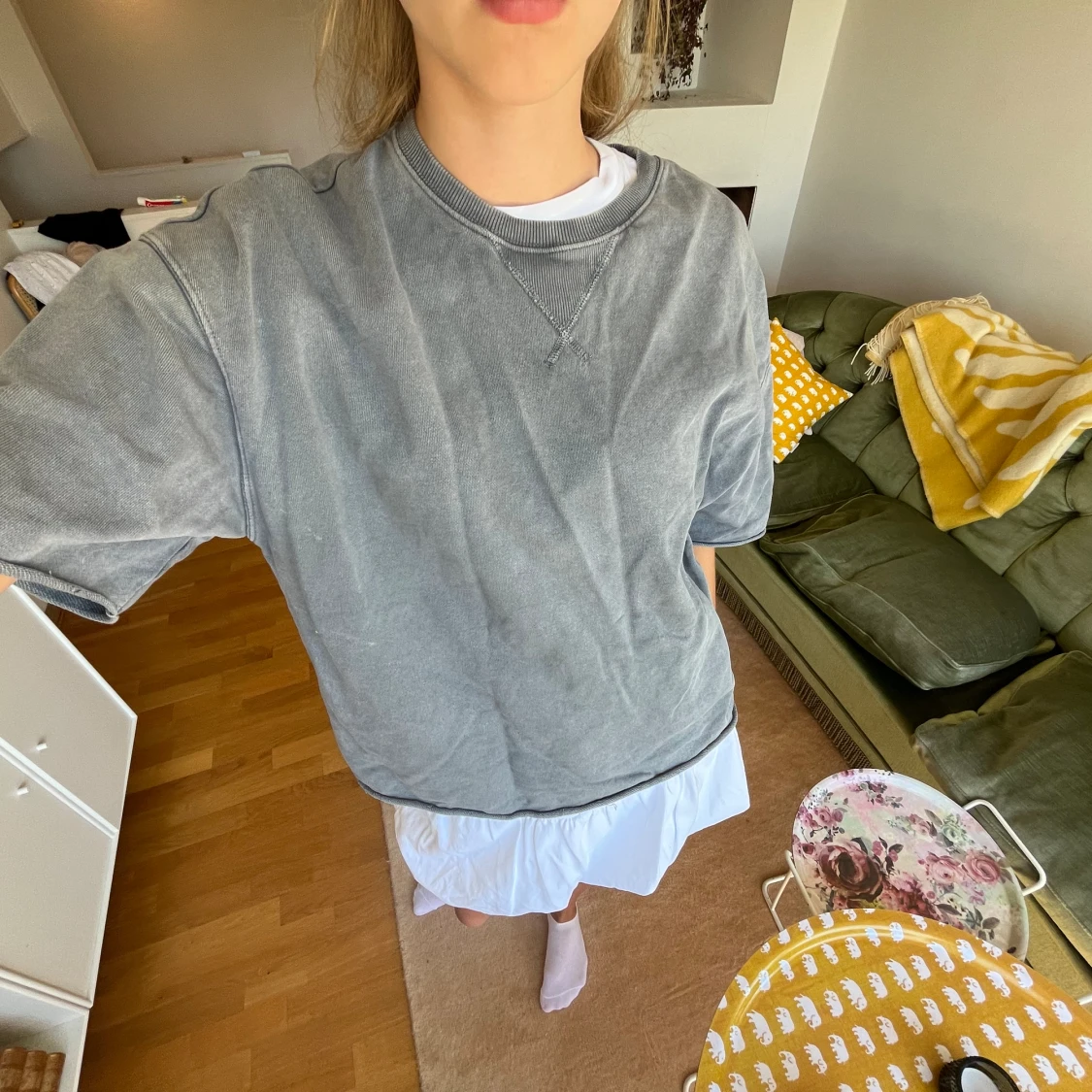 Kortärmad sweatshirt - 90