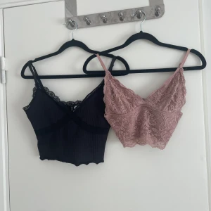 Somriga linnen - Två linnen som tyvärr blivit för små, svarta i storlek S och rosa i storlek Xs💗💗